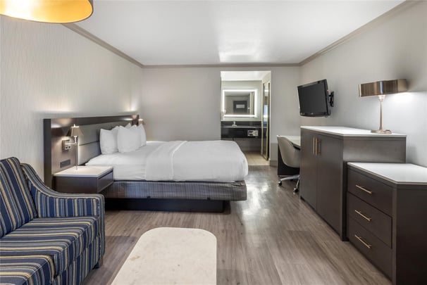 1 King Bed w/ Sofabed