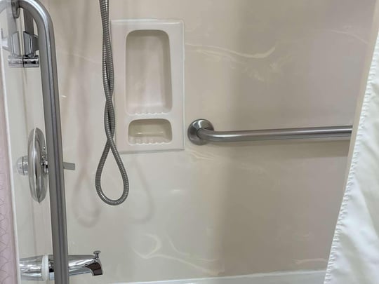 Mobility accessible bathroom