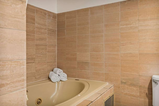 King with Jetted Tub, Fireplace, and Balcony