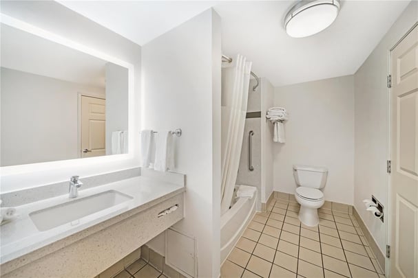 1King 2 Queen Suite Bathroom