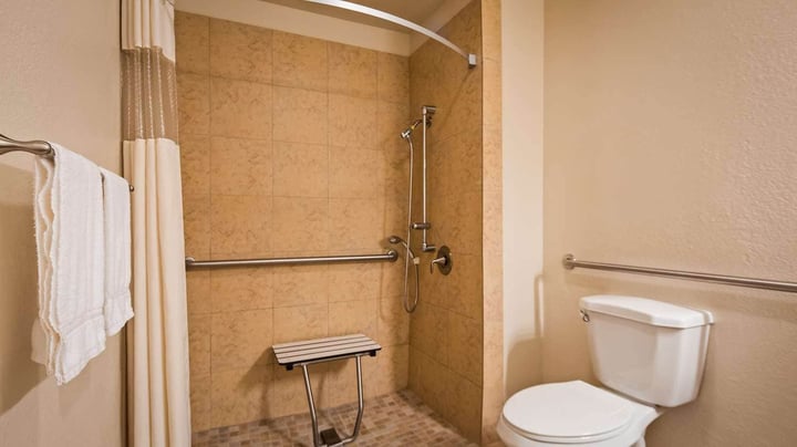 Accessible Room Roll In Shower