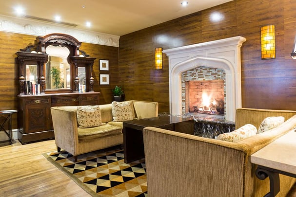 Fireplace Sitting Area