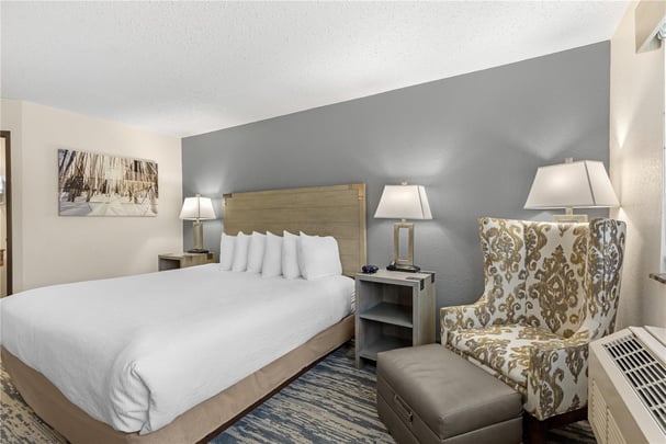 1 King Bed with Mountainview