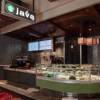 Enjoy a fresh cup of coffee or a sweet treat at Java Etc.