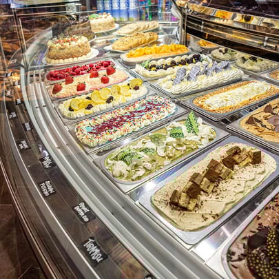 Fresh Gelato imported directly from Italy