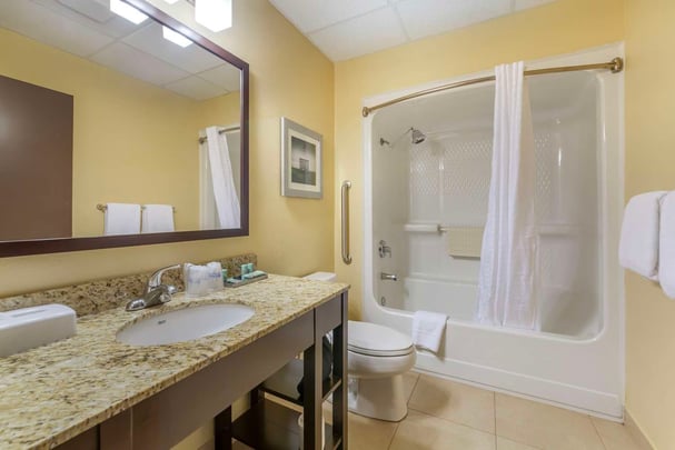 Kitchen Two Queen Suite Guest Bathroom