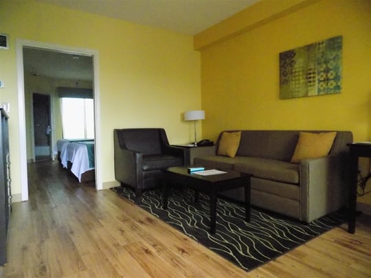 Suite 2 Double Beds Living Area