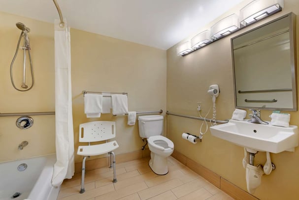 ADA bathroom with tub
