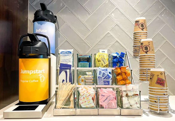 Coffee/Tea Available in the lobby 24/7