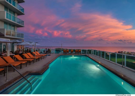 Pool Deck Sunset