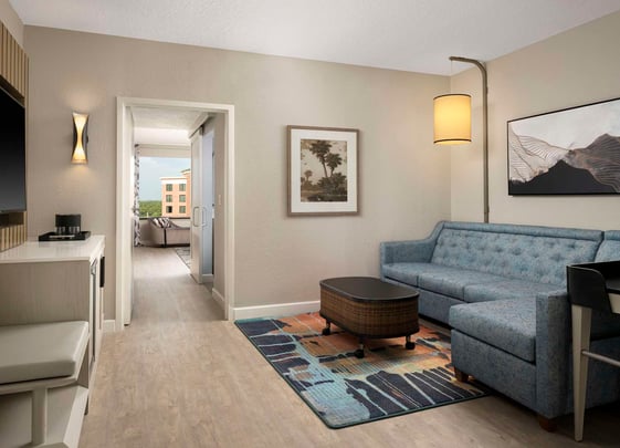 Royale King Living Room at Caribe Royale Orlando