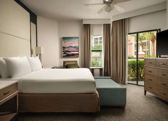 Two Bedroom Villa Master Bedroom at Caribe Royale Orlando