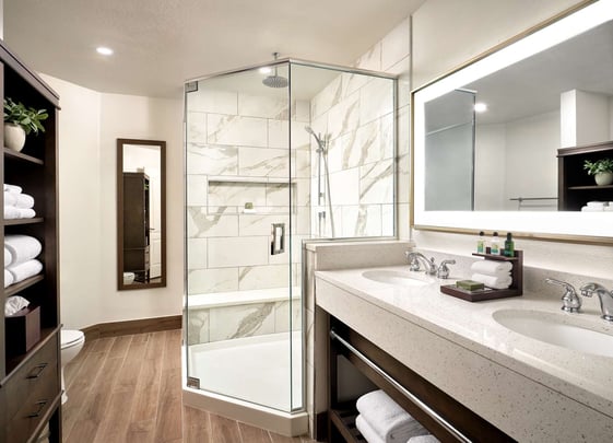 Two Bedroom Villa Master Bathroom at Caribe Royale Orlando