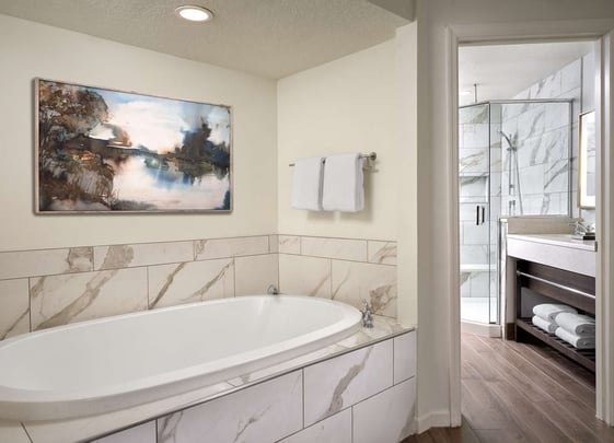 Two Bedroom Villa Soak In Tub at Caribe Royale Orlando