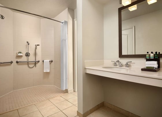 Accessible Two Bedroom Villa Roll-in Shower at Caribe Royale Orlando