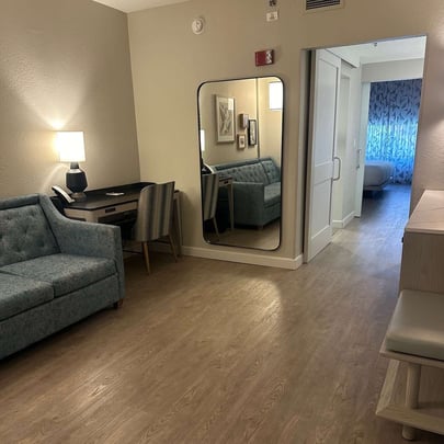 Accessible Caribe King Living Room at Caribe Royale Orlando