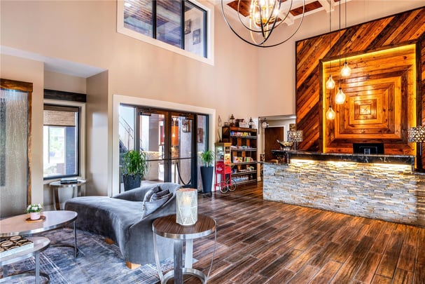 Front Desk with lobby seating