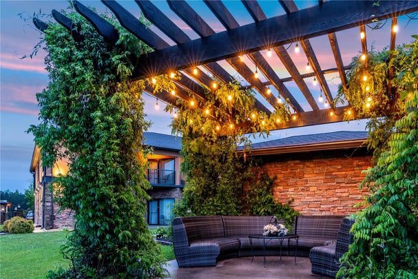 Private outdoor sitting area