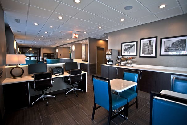 Lobby Business Center and Complimentary Coffee