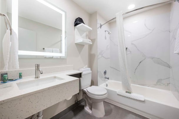 King w/ Sofa Bed - Guest Bath