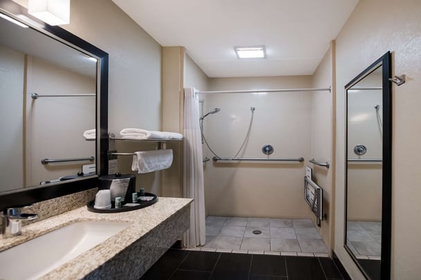 Accessible Bathroom with Roll In Shower