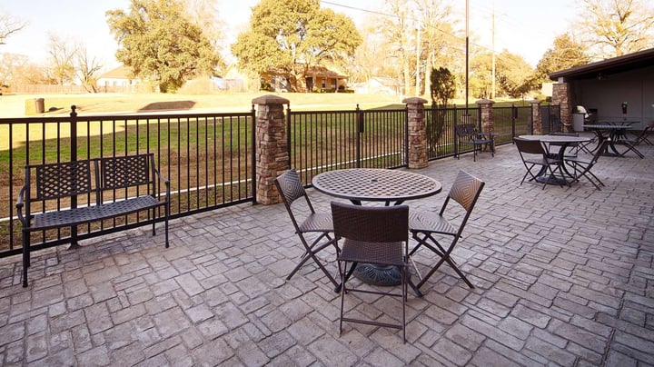 Outdoor seating area