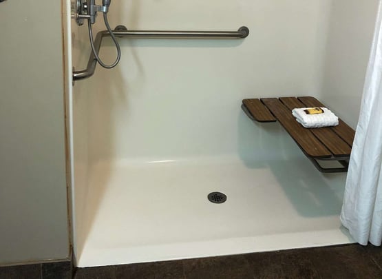 Accessible Bathroom Roll In Shower