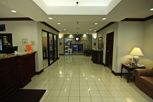 Front Desk and Lobby Area