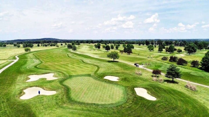 Golf Course Overhead View