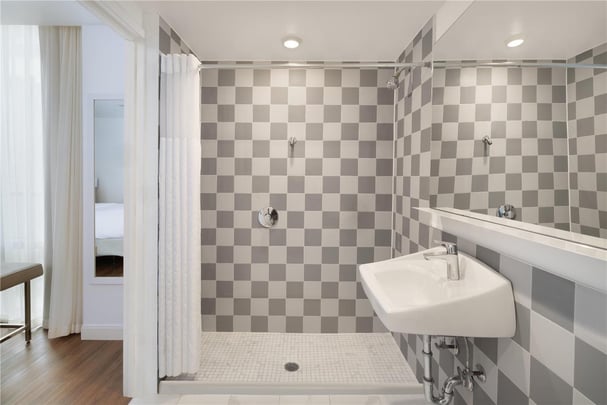 ADA Bathroom with Roll In Shower
