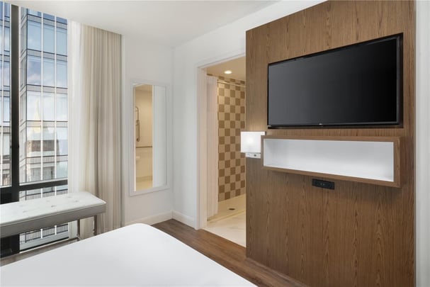 ADA Queen Room with Roll In Shower