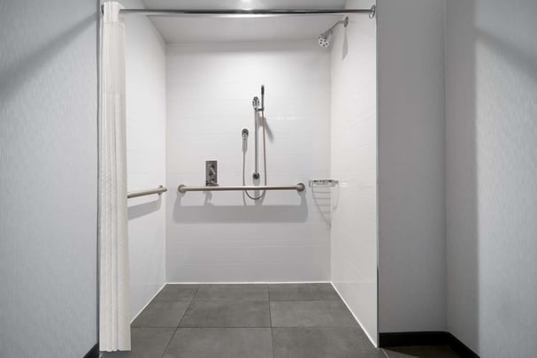 King ADA Roll in Shower Bathroom