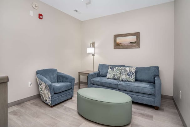 Mobility Accessible King Suite Living Room