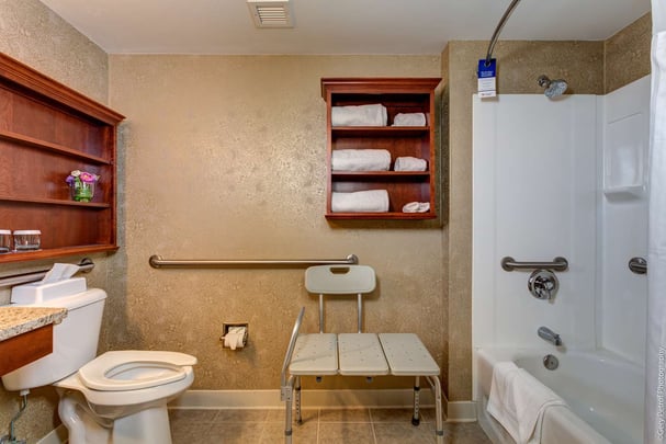 Mobility Accessible Queen's Roll In Shower