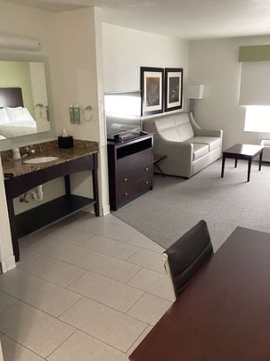 Two Full Sized Beds Suite with Sofa