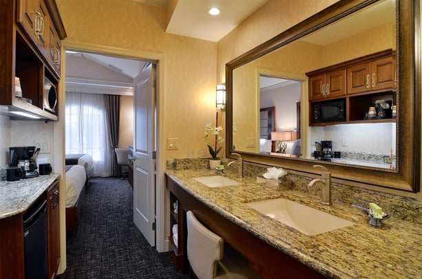 Suite Vanity and Bathroom Area