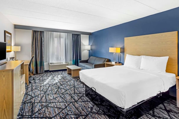 1 KING BED,NSM,HI SPD NET,2ND BED SOFA