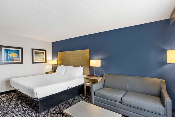 1 QUEEN BED,NSM,HI SPD NET,2ND BED SOFA,MIC