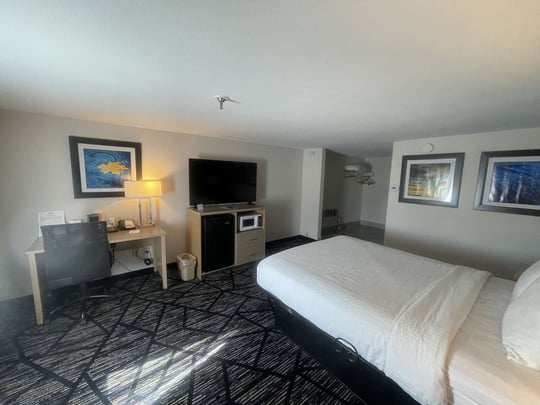 1 QUEEN BED,ROLL IN SHOWER, NSMK,FULL BREAKFAST