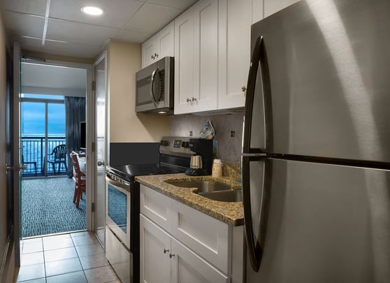 Oceanfront Suite with Double Beds and Full Kitchen