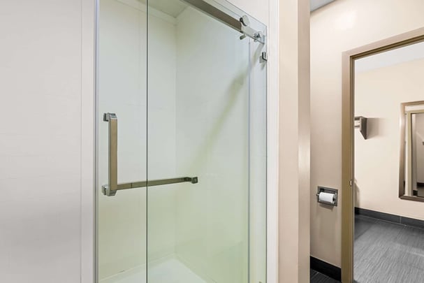 King w/ Fireplace & Sofa - Guest Bath