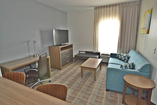 Mobility Accessible King Suite with Kitchenette Living Area