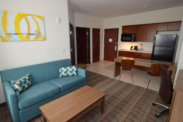 Mobility Accessible King Suite with Kitchenette Living Area