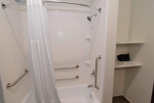 Mobility Accessible King Suite Bathroom with Tub