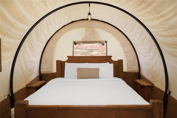 Conestoga Wagon with King and Bunkbed