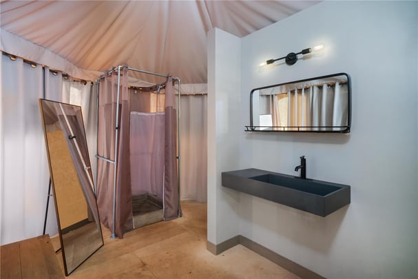 King Tent with Sofa Bathroom