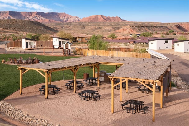 Central Grill and Seating Area