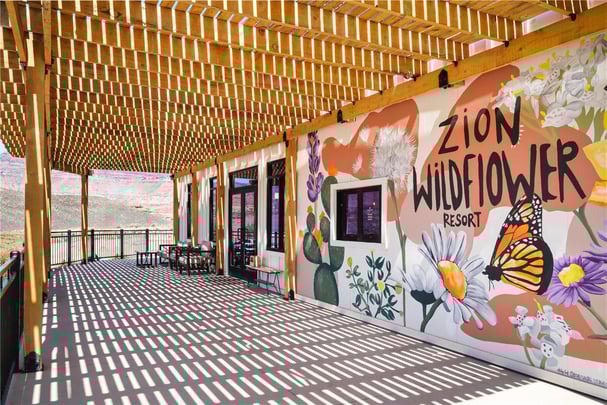 Exterior Lobby and Cafe