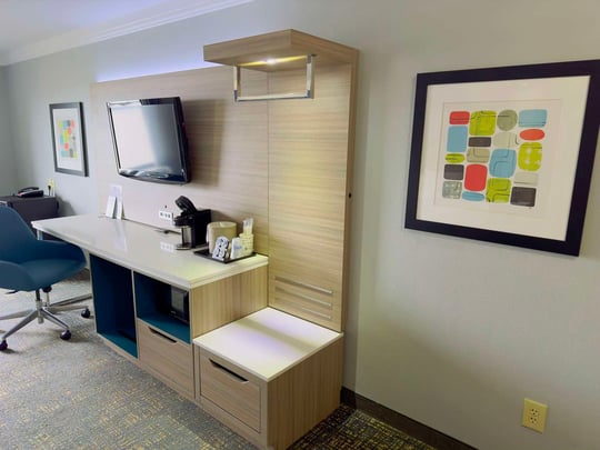 TV and  Coffee Machine