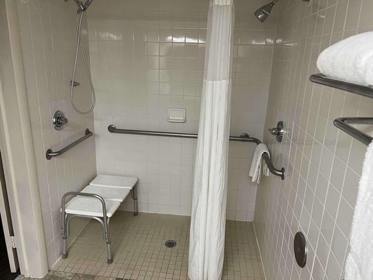 Accessible guest bathroom